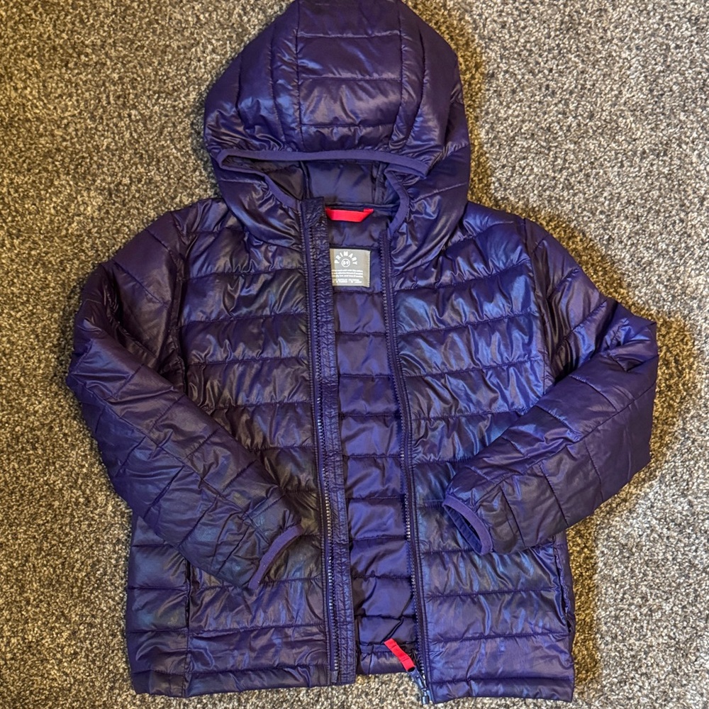 Primary size 8-9 Kids Purple Puffer Jacket
